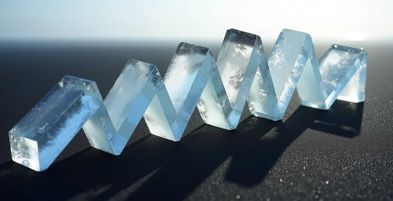 Visualization of interconnected climate tipping points showing cascade effects between Arctic, ocean currents, and tropical systems