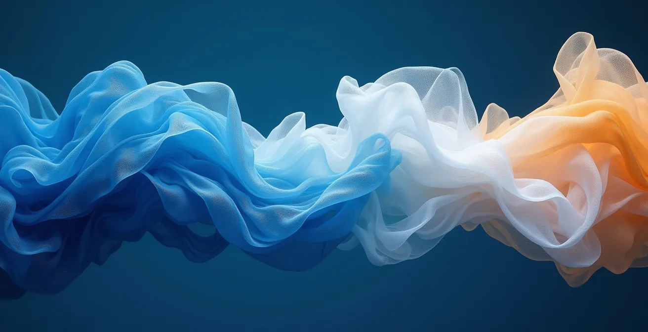 Visualization of wavy jet stream pattern allowing cold air intrusion