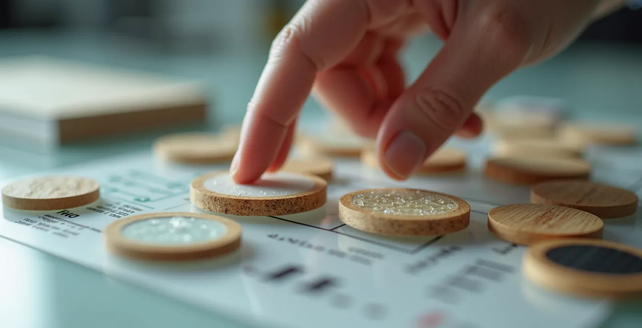 Manager analyzing sustainability metrics on digital dashboard with leading indicators